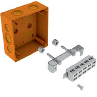 коробка копос внешнего монтажа с керамическим клемником с сохранением функциональности во время пожара ksk 125 2po6 ksk 2po10