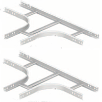 т-отвод для кабельного лотка стального оцинкованного лестничного типа кабельрост