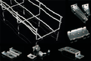 проволочный кабельный лоток и соединительные крепежные елементы копос